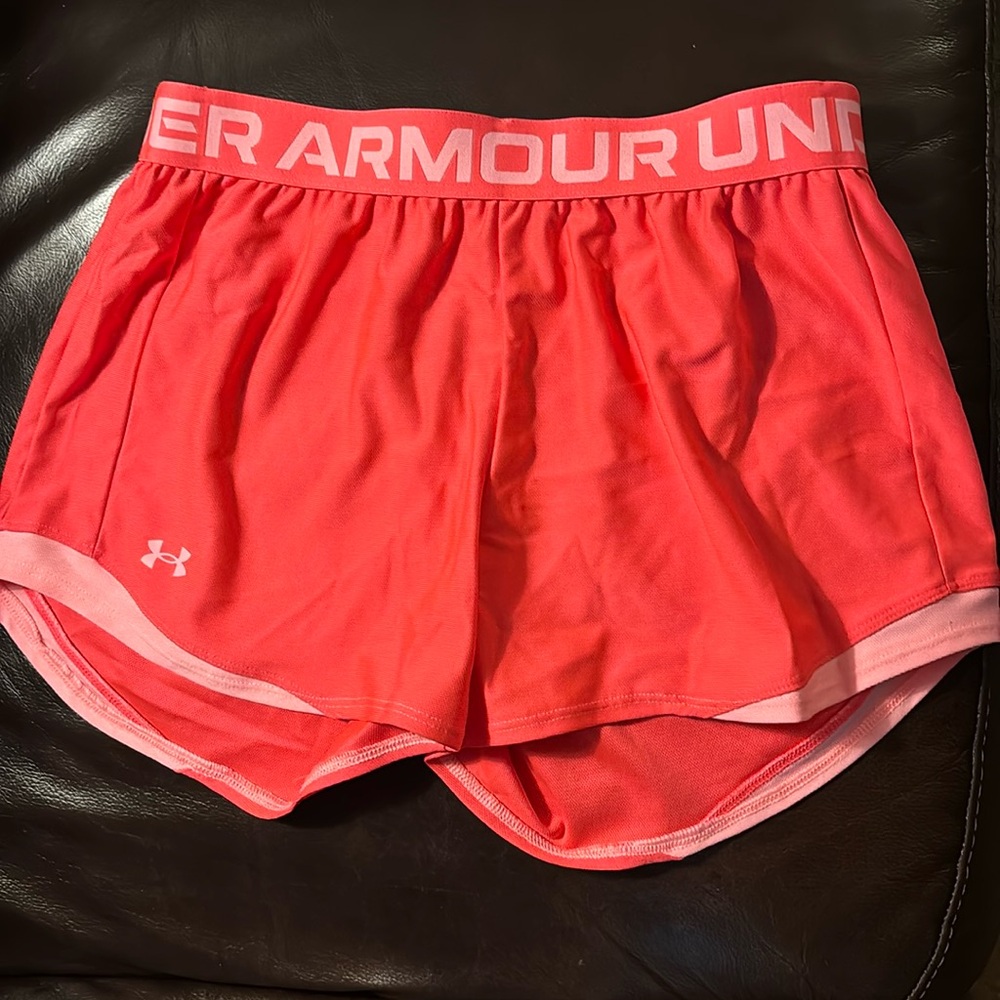 Running shorts. UNDER ARMOUR